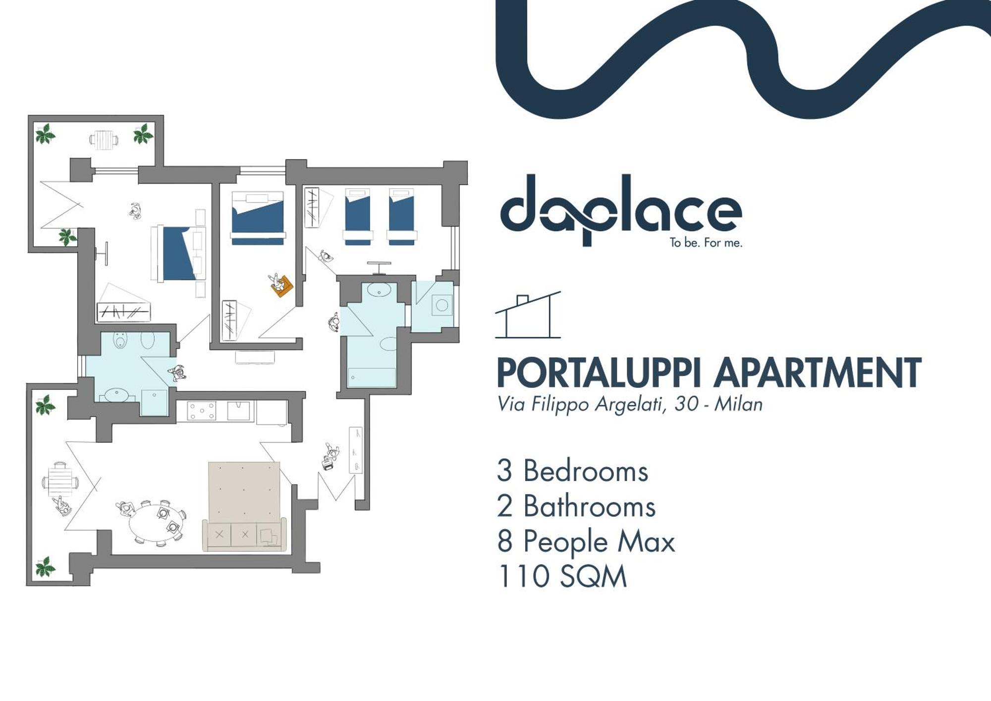 Daplace - Portaluppi Apartment Milano Exteriör bild